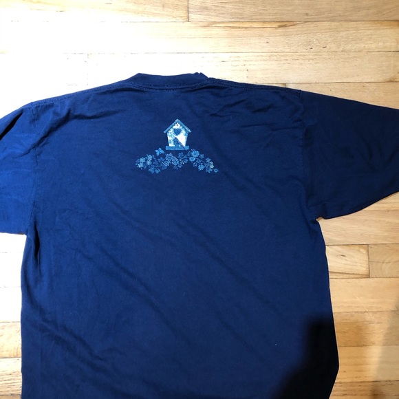 Navy bird house tee - Picture 3 of 3